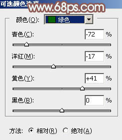 PS教程：PS打造唯美秋季金黄树林美女图