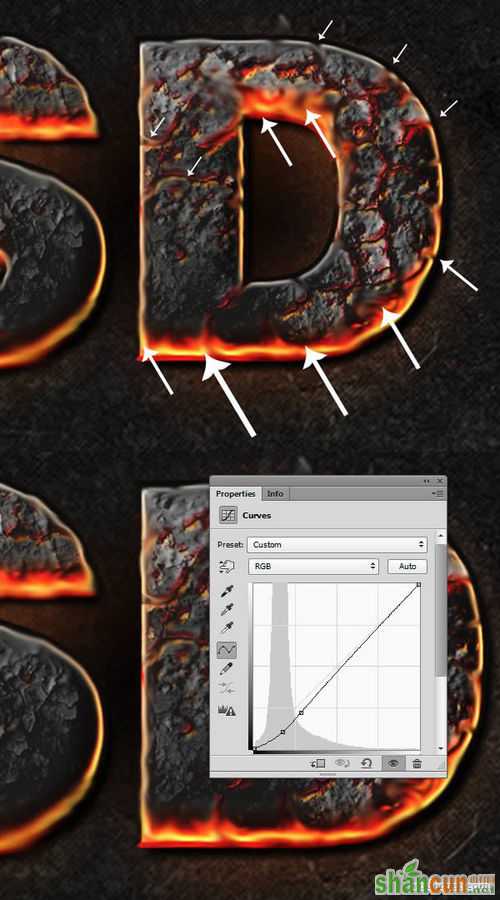 PS教程：Photoshop制作爆裂熔岩文字特效