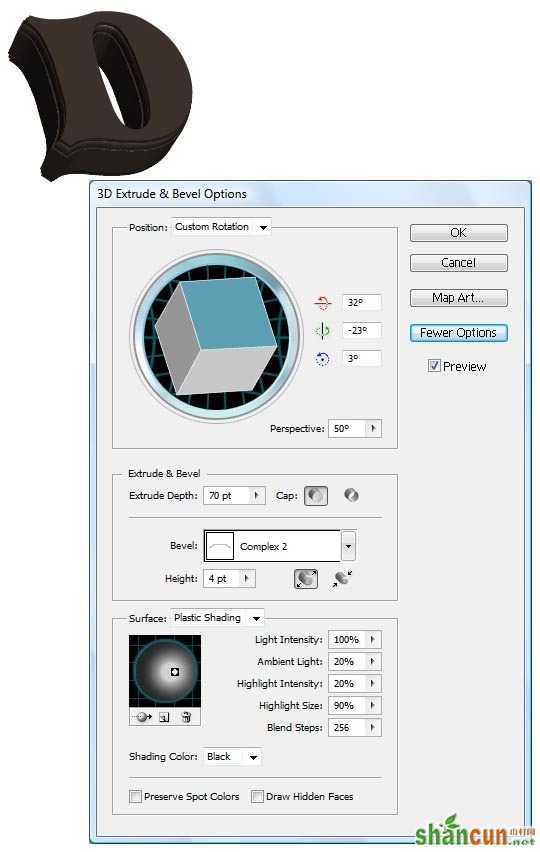 PS打造童话梦境般的3D字体特效