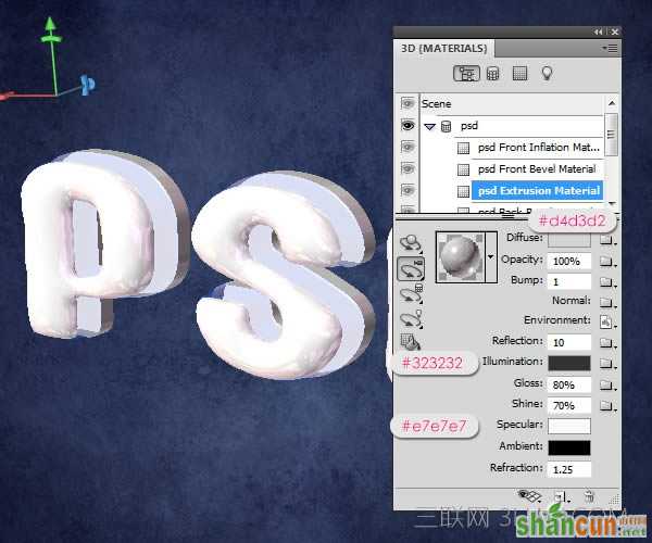 用PS制作三层软糖立体字效果教程