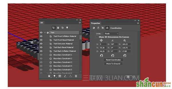 ps制作3d圆柱体效果英文字体