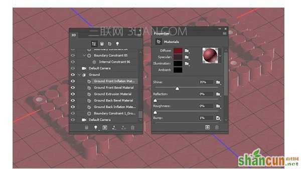 ps制作3d圆柱体效果英文字体