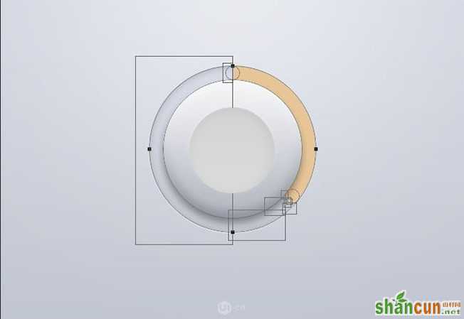 PS鼠绘清新风格的质感云存储图标