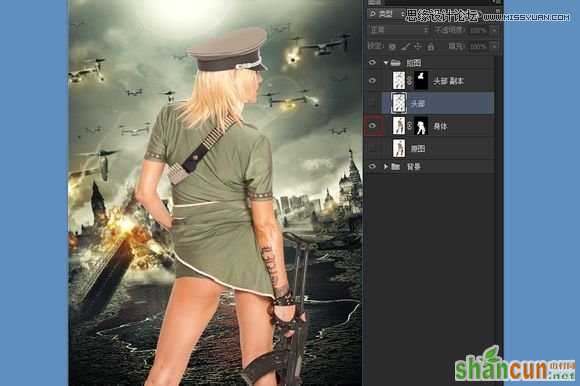 Photoshop合成超酷的生化危机海报效果图,PS教程,素材中国