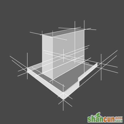 PS绘制3D图标教程 山村网 PS鼠绘教程