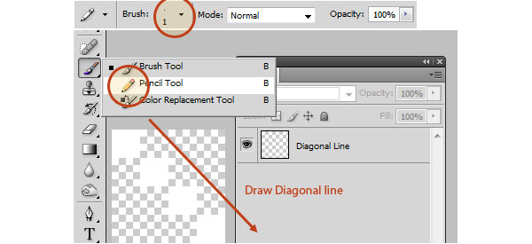 Giving the Button a Diago<em></em>nal Line Pattern