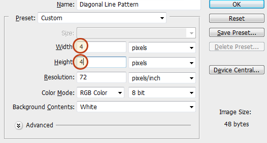 Giving the Button a Diago<em></em>nal Line Pattern