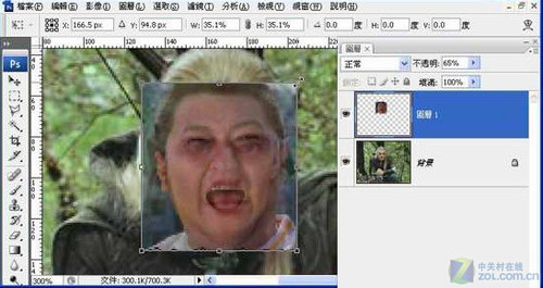 Photoshop移花接木教程 恶搞人面合成 