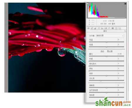 制造水滴透视效果