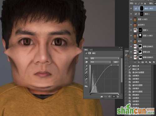 PS教程：Photoshop绘制自己的赵石头像