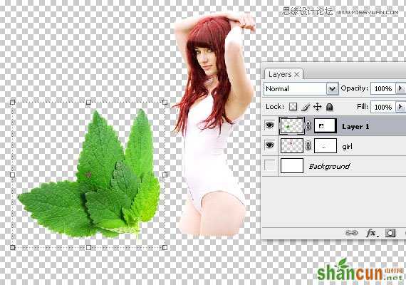 使用Photoshop合成藤蔓装饰的少女场景图教程