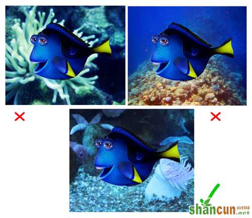 PS教程：Photoshop合成可爱健忘的Dory