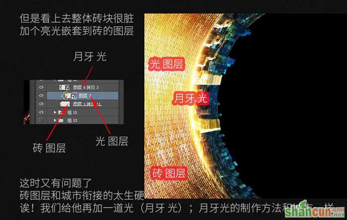 ps零基础合成一张圆形城市全景海报分步讲解