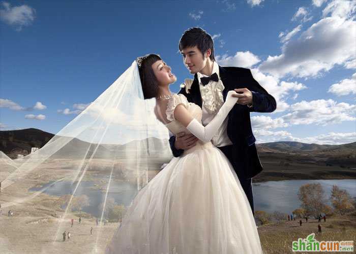 photoshop抠图教程之如何扣取婚纱教程？_新客网