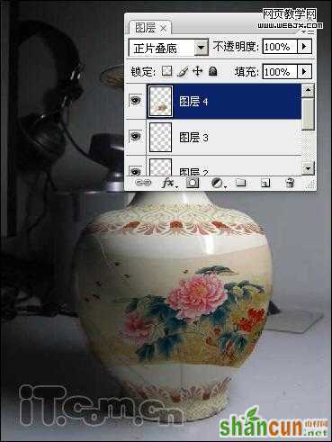 Photoshop为陶瓷花瓶添加精美的图案
