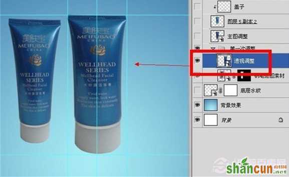 网店美工教程:PS制作洗面奶海报技巧