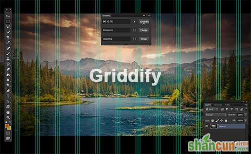 帮你快速生成PHOTOSHOP参考线的GRIDDIFY 山村