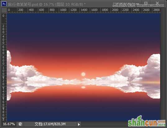 Photoshop制作简易风格的桌面壁纸教程,PS教程,思缘教程网