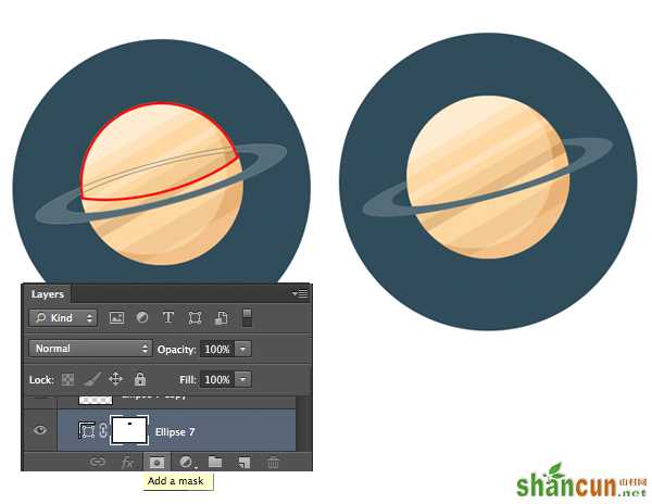 24-space-flat-icons-photoshop-saturn