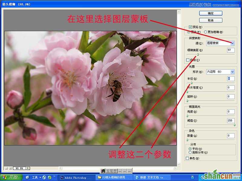 Photoshop详细解析镜头模糊的使用方法,PS教程,思缘教程网