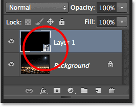 The layer has been co<em></em>nverted into a Smart Object. Image © 2013 Photoshop Essentials.com