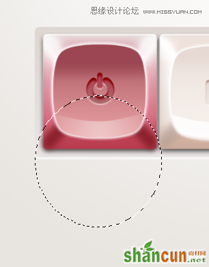 Photoshop制作粉色质感的播放器按钮效果,PS教程,思缘教程网