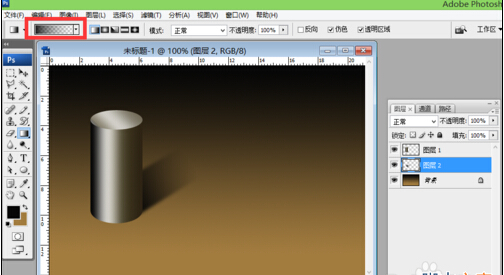ps渐变实例：圆柱与球体渐变的运用介绍