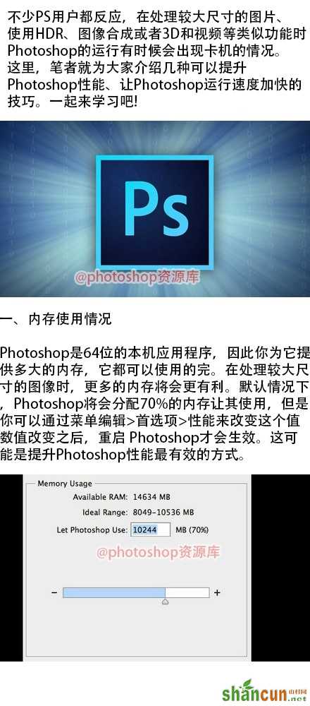 运行photoshop卡死了怎么办？ 山村