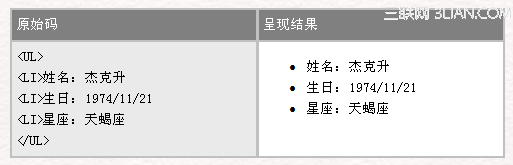 HTML 4.0 语法序列标签 山村