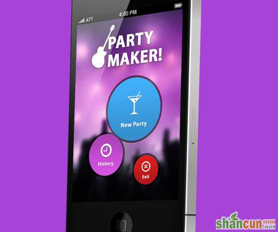Phone-App-UI-Party-Maker-by-Ismail-MESBAH