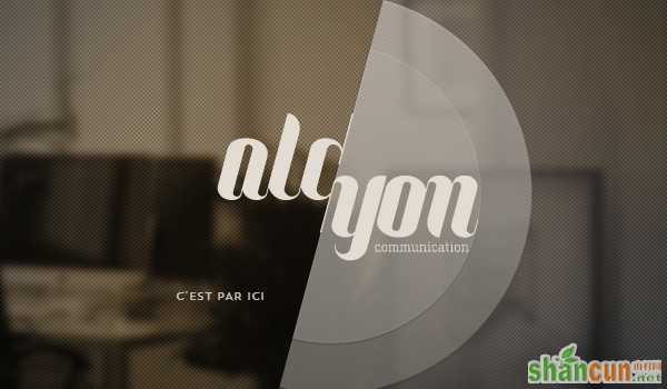 Alcyon Communication in Collection of 50 Modern Websites in Dark Style