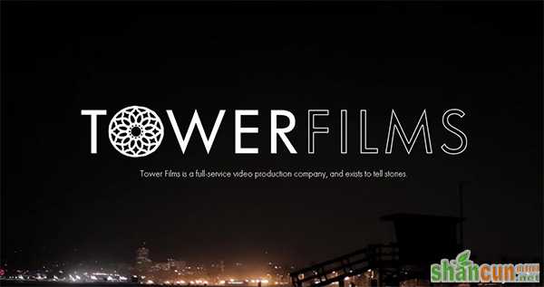Tower Films in Collection of 50 Modern Websites in Dark Style