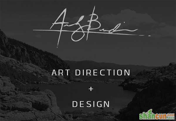 Andrew Burdin in Collection of 50 Modern Websites in Dark Style