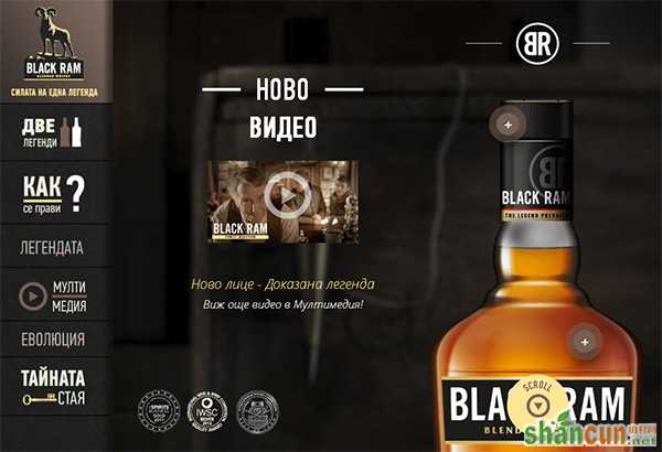 Black Ram in Collection of 50 Modern Websites in Dark Style