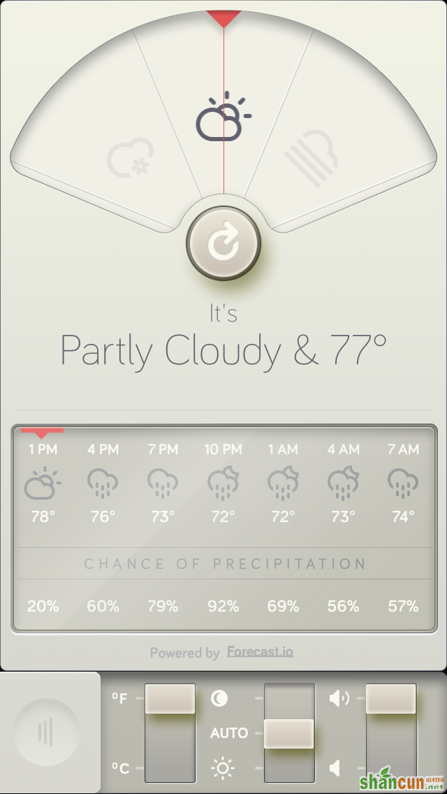 晴耕雨读：天气类iPhone App设计欣赏