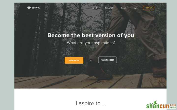 hero image homepage landing design