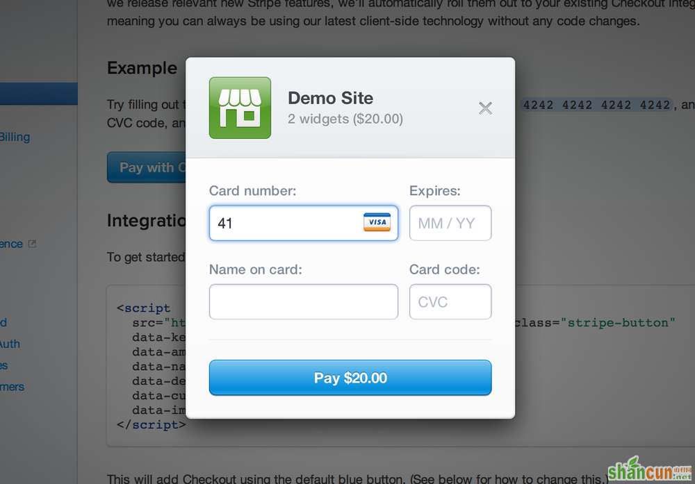 Stripe does is right, detecting the credit card type automatically.