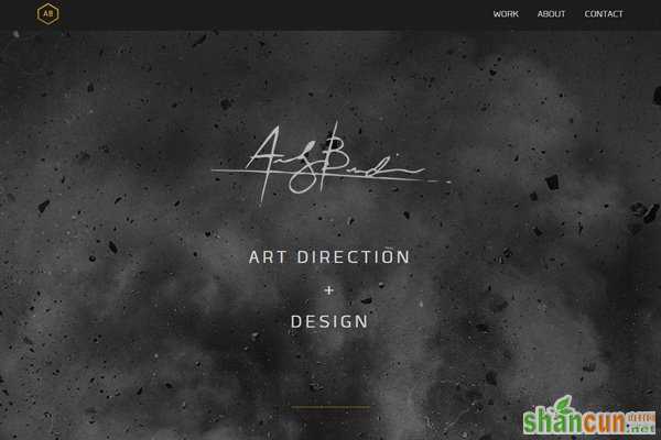 andrew burden designer artist dark website