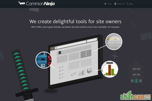 common ninja graphics dark website