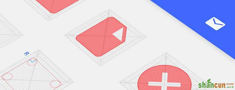 Android L Icon Grid PSD