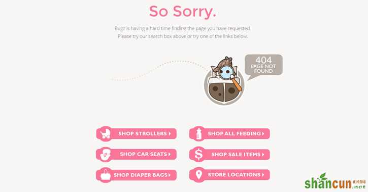 现代404页面设计趋势分析与案例 山村