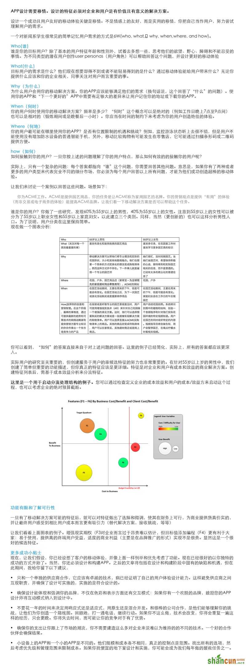 如何创造成功的移动体验 山村