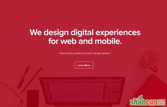 Creative One Page Website Design