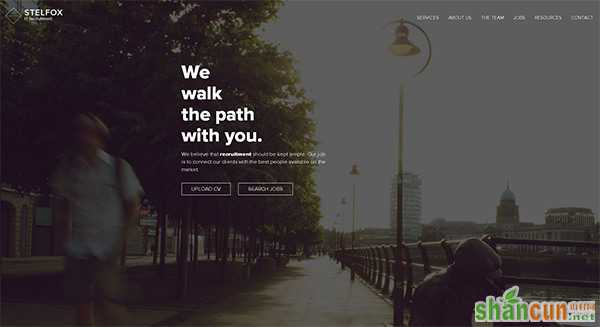 Stelfox in 35 Minimalistic Website Designs for December 2013