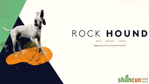 Rock Hound in 35 Minimalistic Website Designs for December 2013