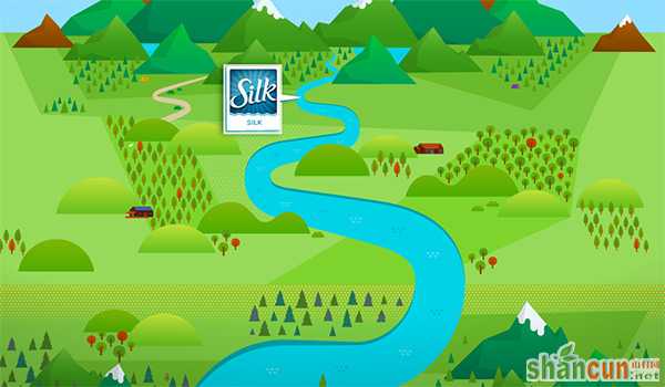 Reunite the River in 35 Examples of Vector Illustrations in Web Design