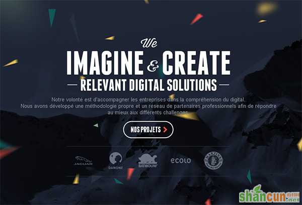 Mountain View in 50 Dark Web Designs for Inspiration