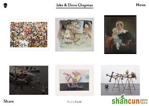 网格布局网页 Jake & Dinos Chapman