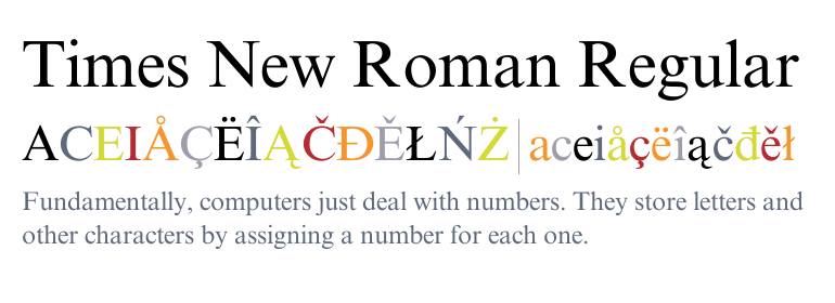 Times New Roman: one of the most common fo<em></em>nts out there. 