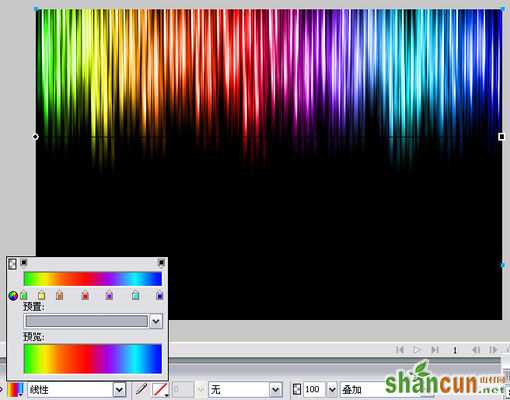 Fireworks快速打造炫丽迷人的七色光效果